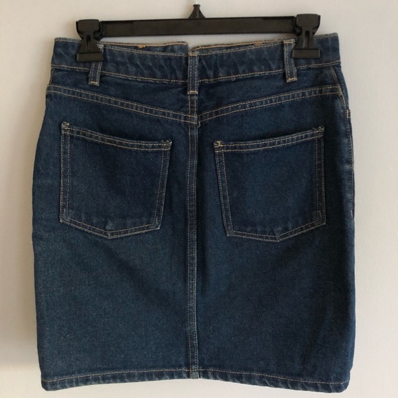 American Apparel Raw Denim Skirt - Picture 3 of 7